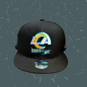Los Angeles Rams NFL Team 9Fifty New Era Black Baseball Cap